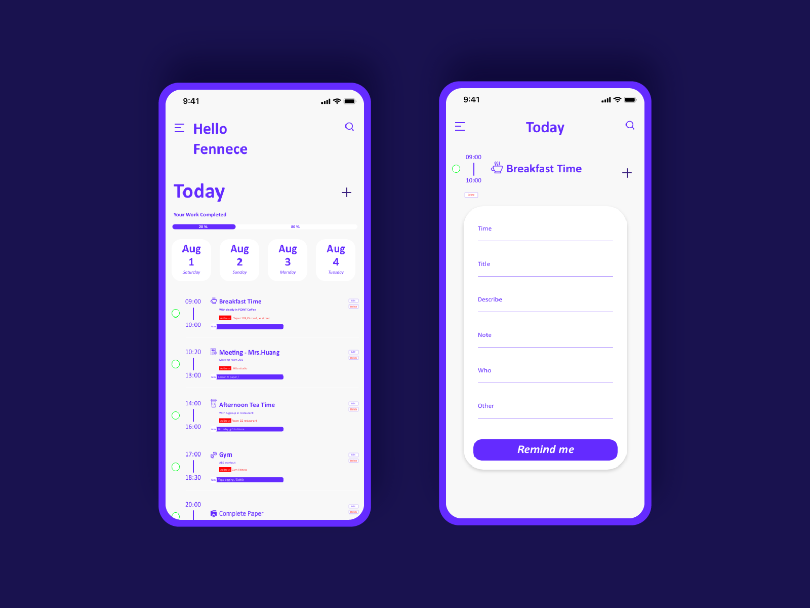 Daily UI :: 042 ToDo List by faN. on Dribbble