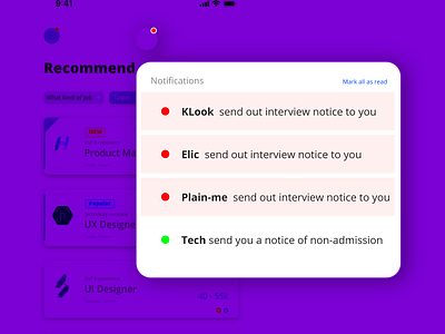 Daily UI :: 049 Notifications
