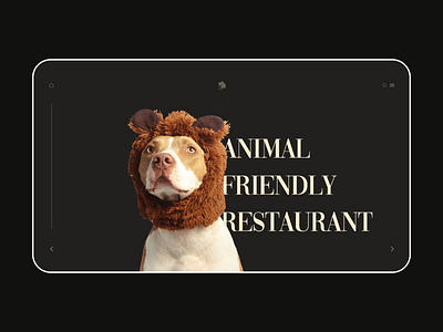 Daily UI :: 053 Header Navigation animal branding business daily 100 challenge dailyui design header navigation illustration landingpage restaurant ui xd