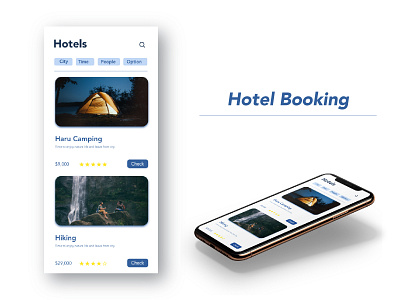 Daily UI :: 067 Hotel Booking app branding business daily 100 challenge dailyui illustration landingpage ui web xd