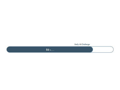 Daily UI :: 086 Progress Bar