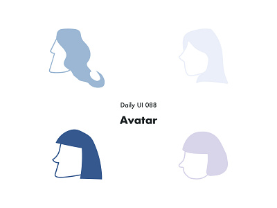 Daily UI :: 088 Avatar app avatar icons business daily 100 challenge dailyui design illustration minimal ui