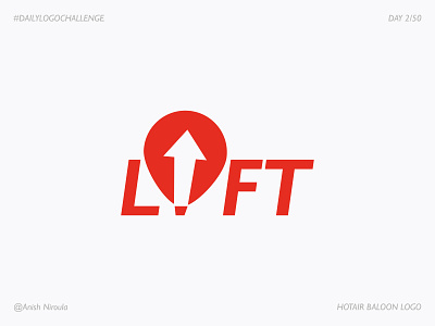 Lift - Hot Air Balloon Logo #dailylogochallenge dailylogochallengeday2 hot air balloon logo logo design branding logodesign