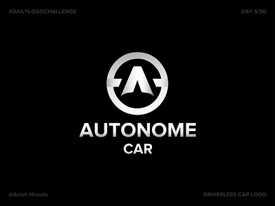 Autonome - Driverless Car Logo #dailylogochallange autonome brand design dailylogochallenge day5 driverlesscarlogo logoart