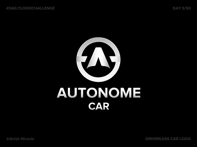 Autonome - Driverless Car Logo #dailylogochallange