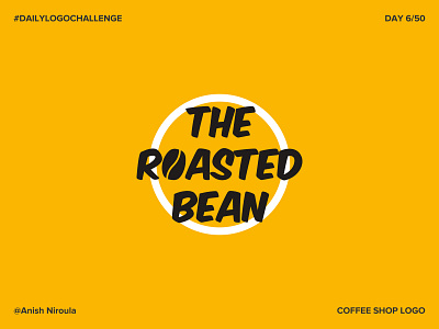 The Roasted Bean - Coffee Shop Logo #dailylogochallange