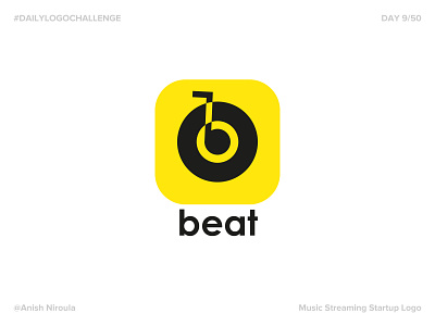 Beat - Music Streaming Startup #dailylogochallenge