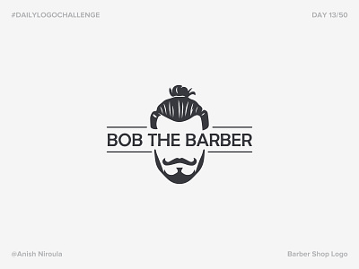 Bob The Barber - Barber Shop Logo | Day 13 #dailylogochallenge barbershoplogo bobthebarber branding dailylogochallengeday13 logodesign visual design