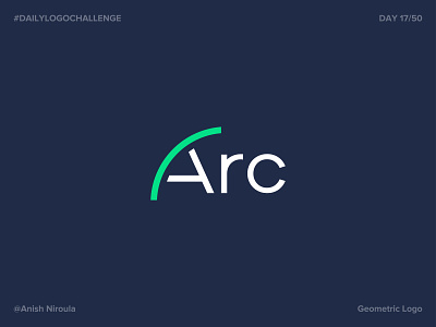 Arc - Geometric Logo | Day 16 #dailylogochallenge