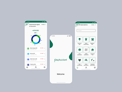 payassistant app design ui ux