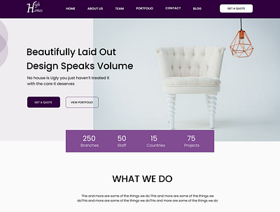 HIGH HOME design ui web