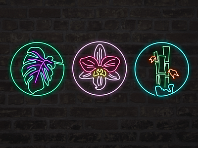 Neon Garden Shop Sign