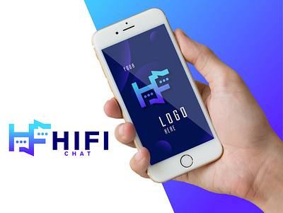 hifi app design flat icon illustrator logo minimal vector