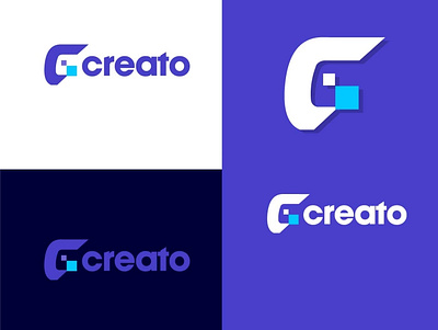 creato app design flat icon illustrator logo minimal typography vector