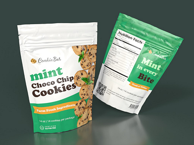 Cookies Packaging adobedimension branding cookies design dribbble graphicdesign packaging project