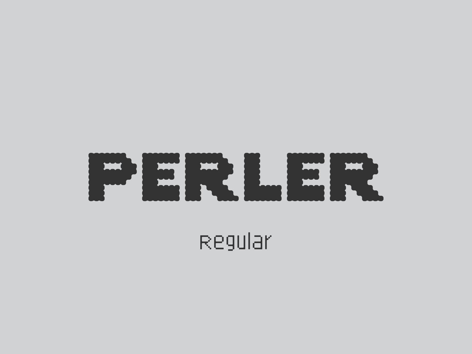 Perler Typeface