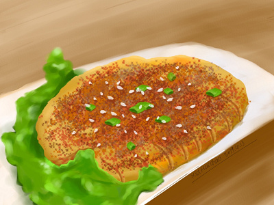 China food illustration