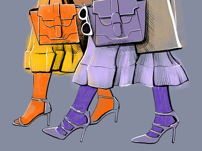 Shoes and bags bags fashion fashion brand fashion design fashion illustration fashion sketch girl illustration graphic arts illustration shoes sketch