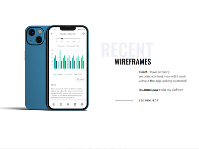 Mobile App Wireframe app branding design graphic design health health app illustration logo mobile mobile app ui ux vector wireframe