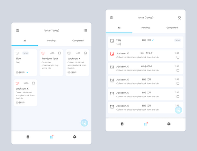 Task Management | Note app for Hospitals design graphic design health hospital note notes task management tasks todo ui ux