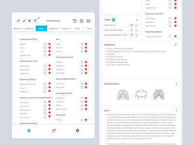 Patient Management Tablet App