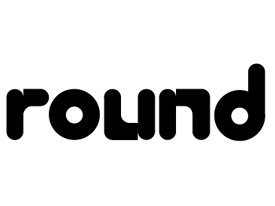 round bubble letters modern type round type typography