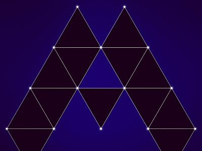 A a geometry logo logo design triangle