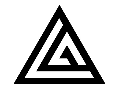 Official Logan Aaron Design Logo branding logo logos mark minimal triangle triangles