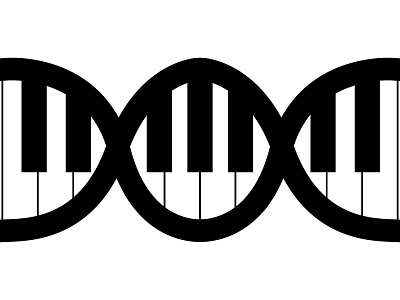 Music Is In My Blood dna graphic logo musicisinmyblood piano popart