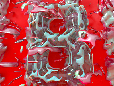 💦Splashs for eight • #36days_8 3d 3d art 3d artist art cinema4d design details graphic textures typography