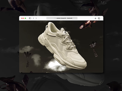 Ozworld x Rame4D 🐠 3d art 3d artist adidas branding cinema4d design designer illustration sneakers ui ux web webapp
