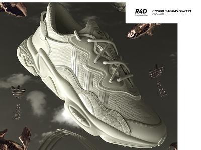 Adidas Ozworld x Rame4D 🐠 3d 3dart adidas branding cinema4d design designer digitalart icon illustration render web