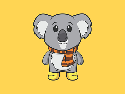 Koala with Scarf