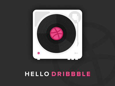 A Dribbble for the Record debut dribbble first shot record vinyl vinyl record