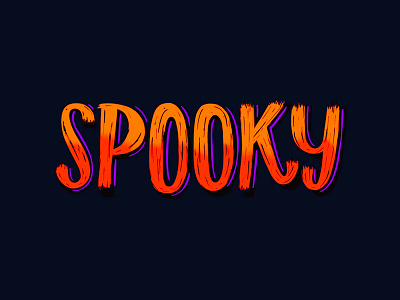 Spooky Lettering halloween lettering spooky typography