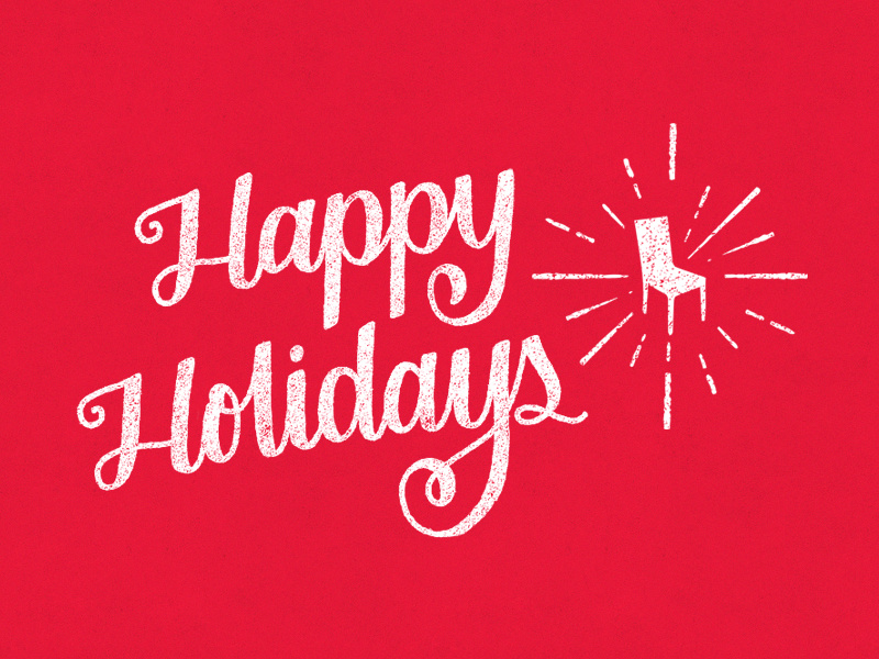3/31: Happy Holidays holidays script type handlettering tilteddecember typography lettering