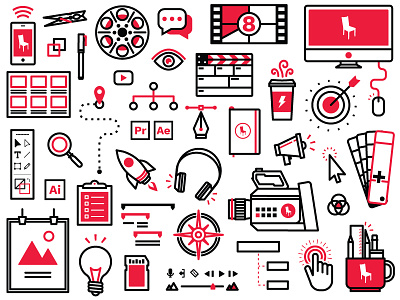 Tilted Icons for Days creative design iconography icons illustrator vector