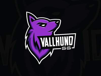 Vallhund Logo design dog esports gaming illustration logo vallhund