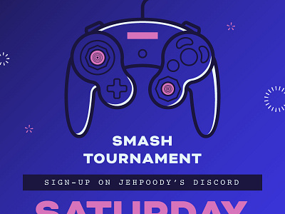 Smash Ultimate Tournament Poster design gamecube icons nintendo nintendo switch super smash bros typography video games wombo combo