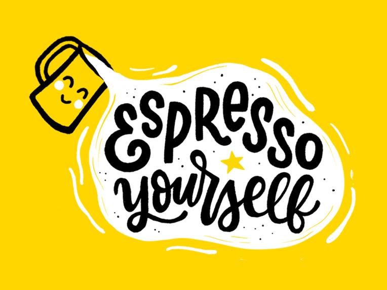 Espresso Yourself by Nhi Nguyen for Tilted Chair on Dribbble