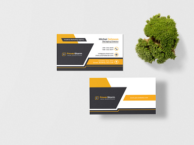 Minimal Modern Business Card Visiting Card Design brand business business card clean company corporate corporate identity creative digital freelancer graphic design graphic designer id card letterhead office professional stationary