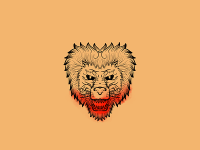 Lion's Head design digital illustration digital painting graphic design illustration