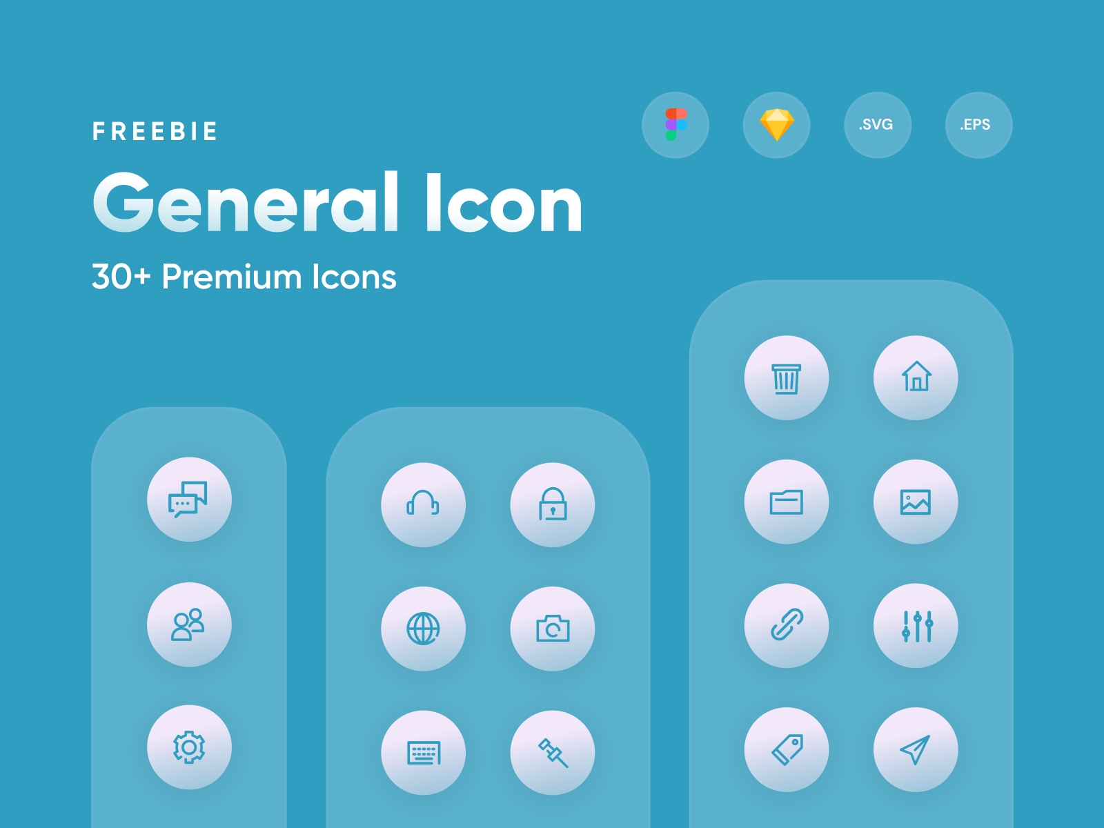 Gently - General Icon Set clean free general graphic design icon icon pack icon set ui8 uidesign