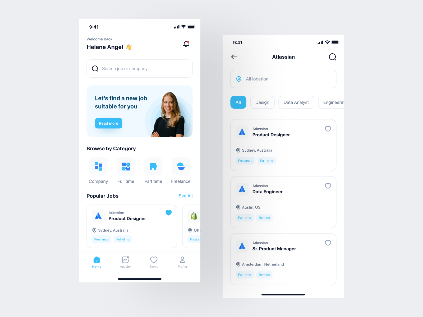 Jobhunt - Job Finder App UI Kit by Toko Design on Dribbble