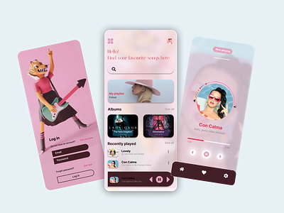 Music player best shot colorful design creative design easy design expert design mobile ui music app music mobile app ui music player app stunning design ui uidesign uiux