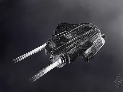 Elite Dangerous Type 9 | Gamer Fan Art