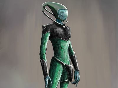 Alien Game Character | Commissioned Concept Art