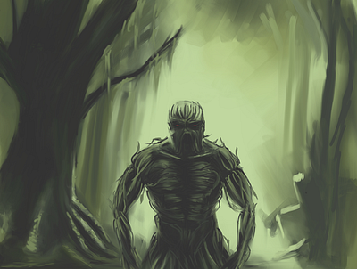 Swamp Thing | Fan art bayou bog comic art creature dc comics fan art fantasyart monster superhero swamp swamp thing