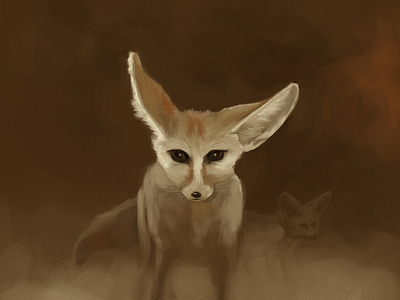 Fennec Fox in a Sandstorm | Out of the Haze series