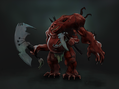 Citadel Abomination abomination citadel conceptart creature fanart gameart horrorart monster